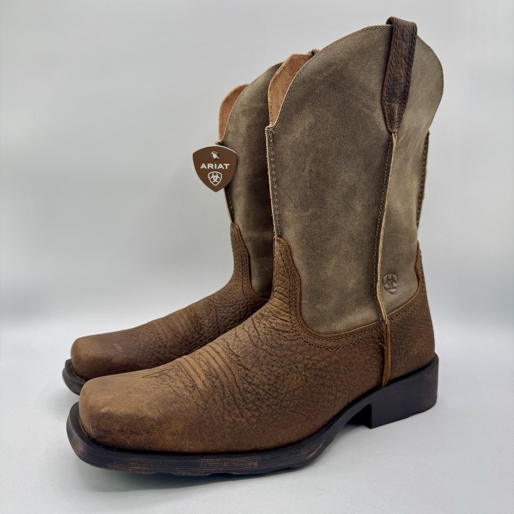 Ariat Rambler Western Boots Men's Size 13 D Earth Brown Leather
